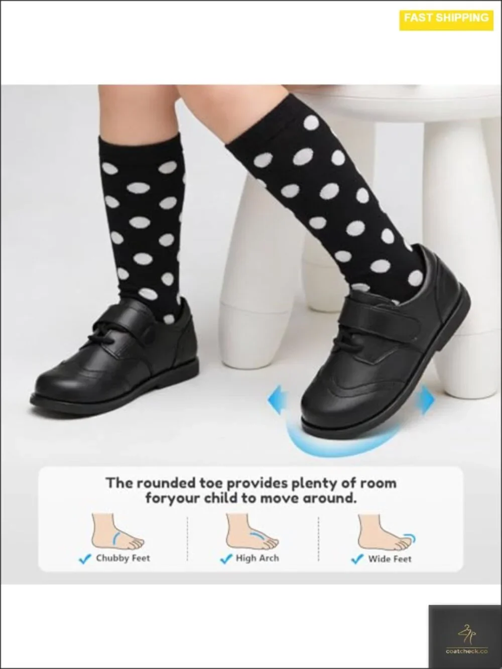 Toddler Boy Girl Dress Shoes Comfortable Wingtip Oxfords Wide Toe Flats